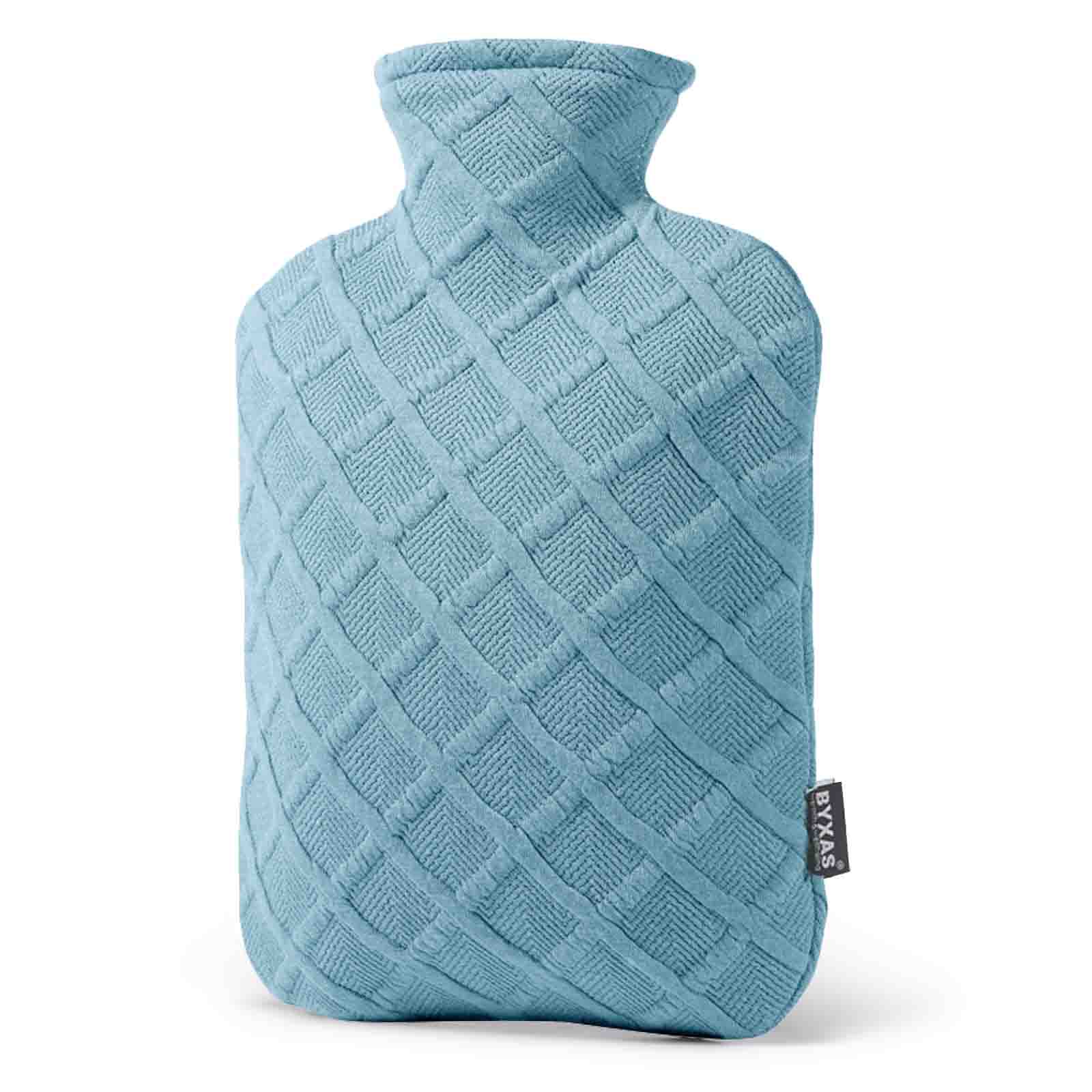 Hot Water Bottle for Pain Relief, Hot Water Bag for Back Pain, Heating Pad 2Liter, Non Toxic, Close-match, Eco, Made in PVC, Bpa Free