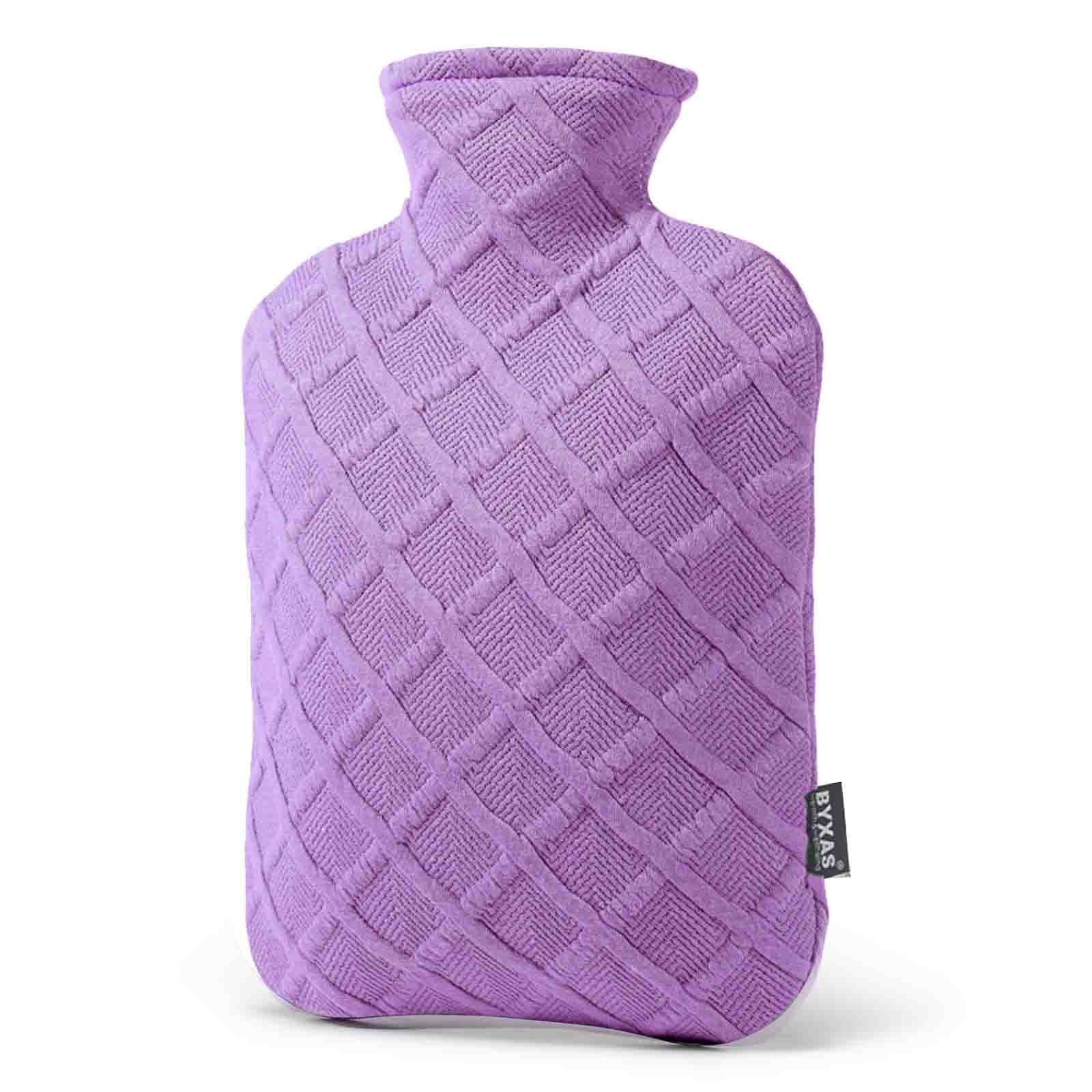 Hot Water Bottle for Pain Relief, Hot Water Bag for Back Pain, Heating Pad 2Liter, Non Toxic, Close-match, Eco, Made in PVC, Bpa Free