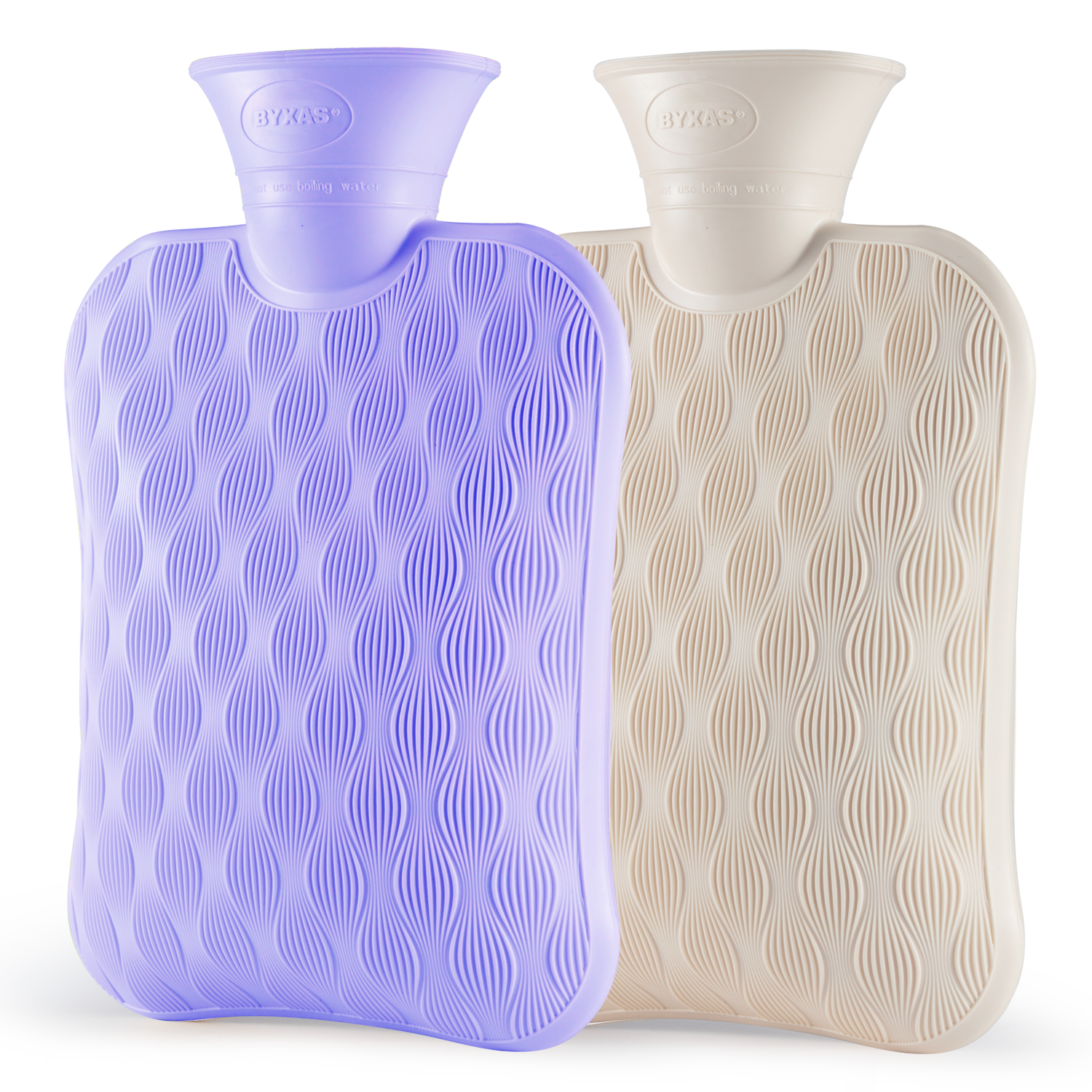 Hot Water Bottle for Pain Relief, Hot Water Bag for Back Pain, Heating Pad 2Liter, Non Toxic, Close-match, Eco, Made in PVC, Bpa Free