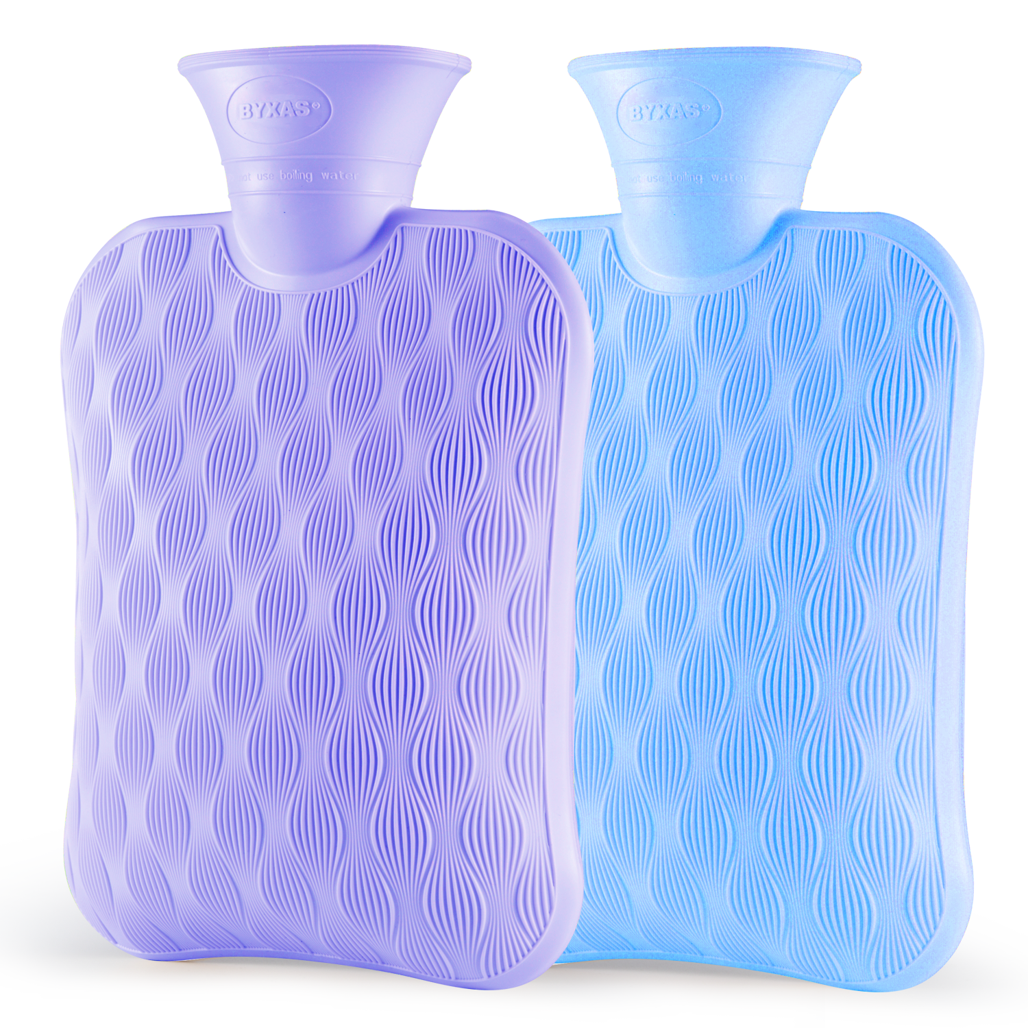 Hot Water Bottle for Pain Relief, Hot Water Bag for Back Pain, Heating Pad 2Liter, Non Toxic, Close-match, Eco, Made in PVC, Bpa Free